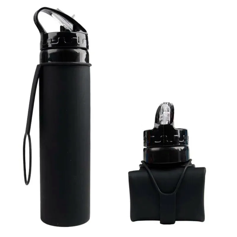 600ML Collapsible Silicone Water Bottle