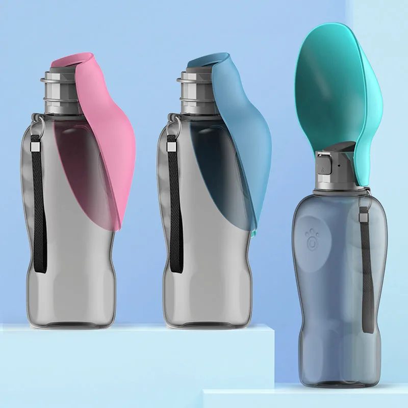 800ml Dogs Water Bottle Portable High Capacity Leakproof Pet