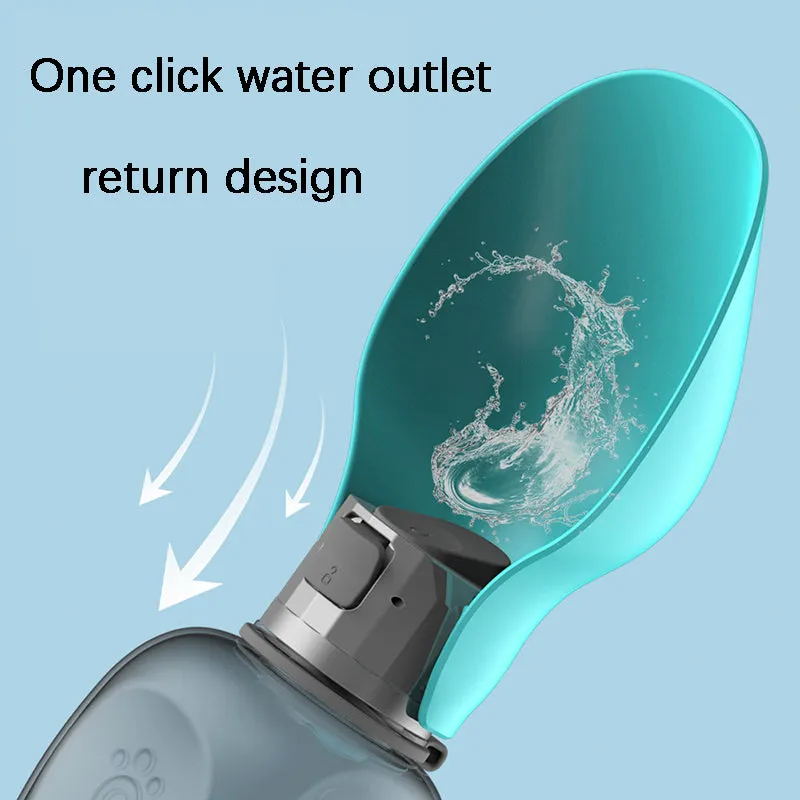 800ml Dogs Water Bottle Portable High Capacity Leakproof Pet