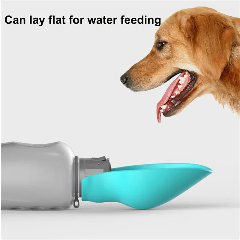 800ml Dogs Water Bottle Portable High Capacity Leakproof Pet