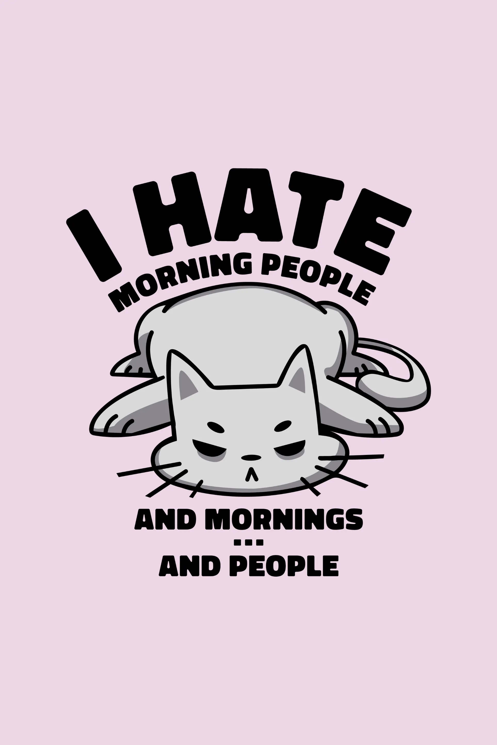 Angry Cat Printed T-shirt for women