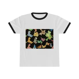 Angry Cat Unisex Ringer Tee