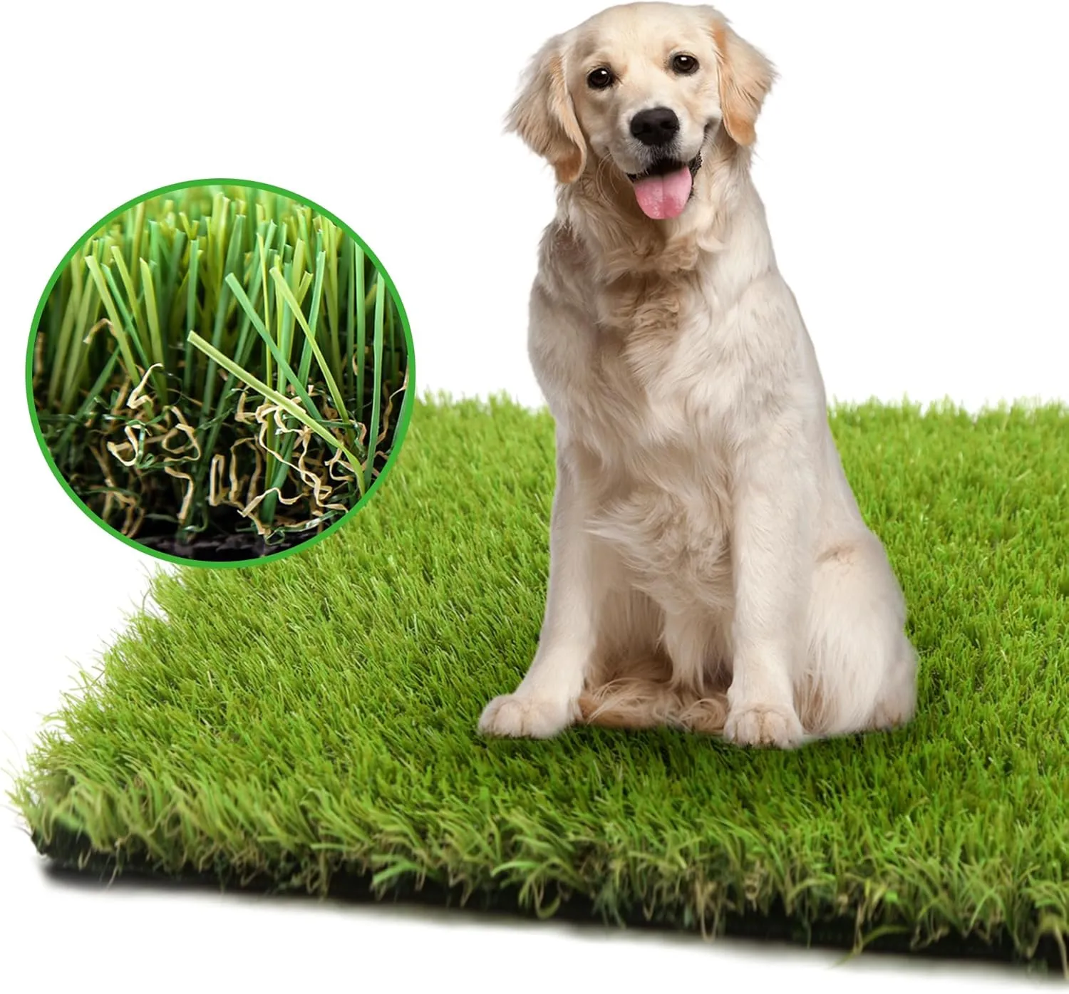 Artificial Grass Turf for Dogs 3 ft x 10 ft,1.38 inch Fake Grass Pee Pad for Puppy Potty TrainingFaux pet Grass Rug for Indoor/Outdoor Patio,Dogs Wee Wee Pad,Turf Grass Mat for Dogs Potty