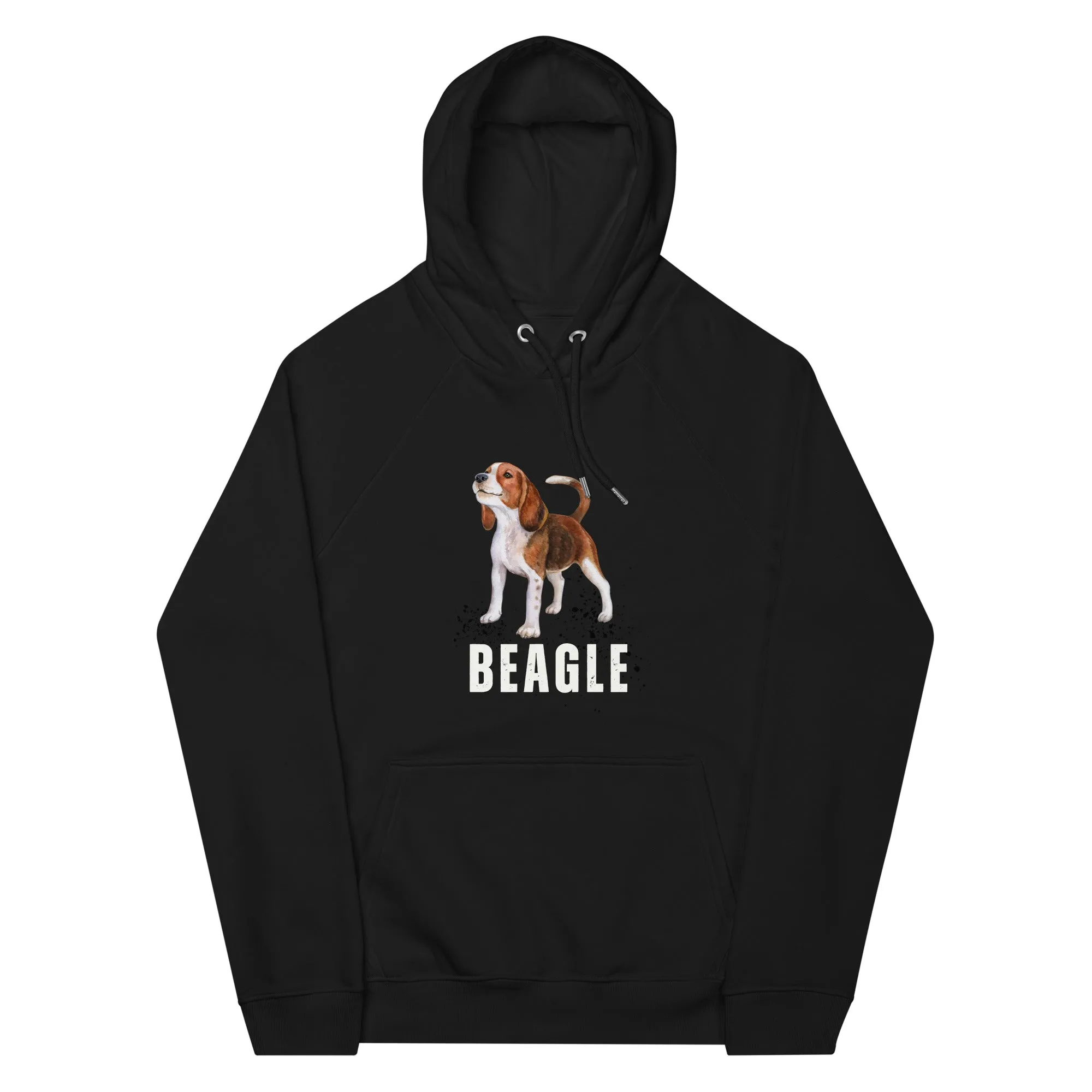 Beagle love, Unisex eco raglan hoodie