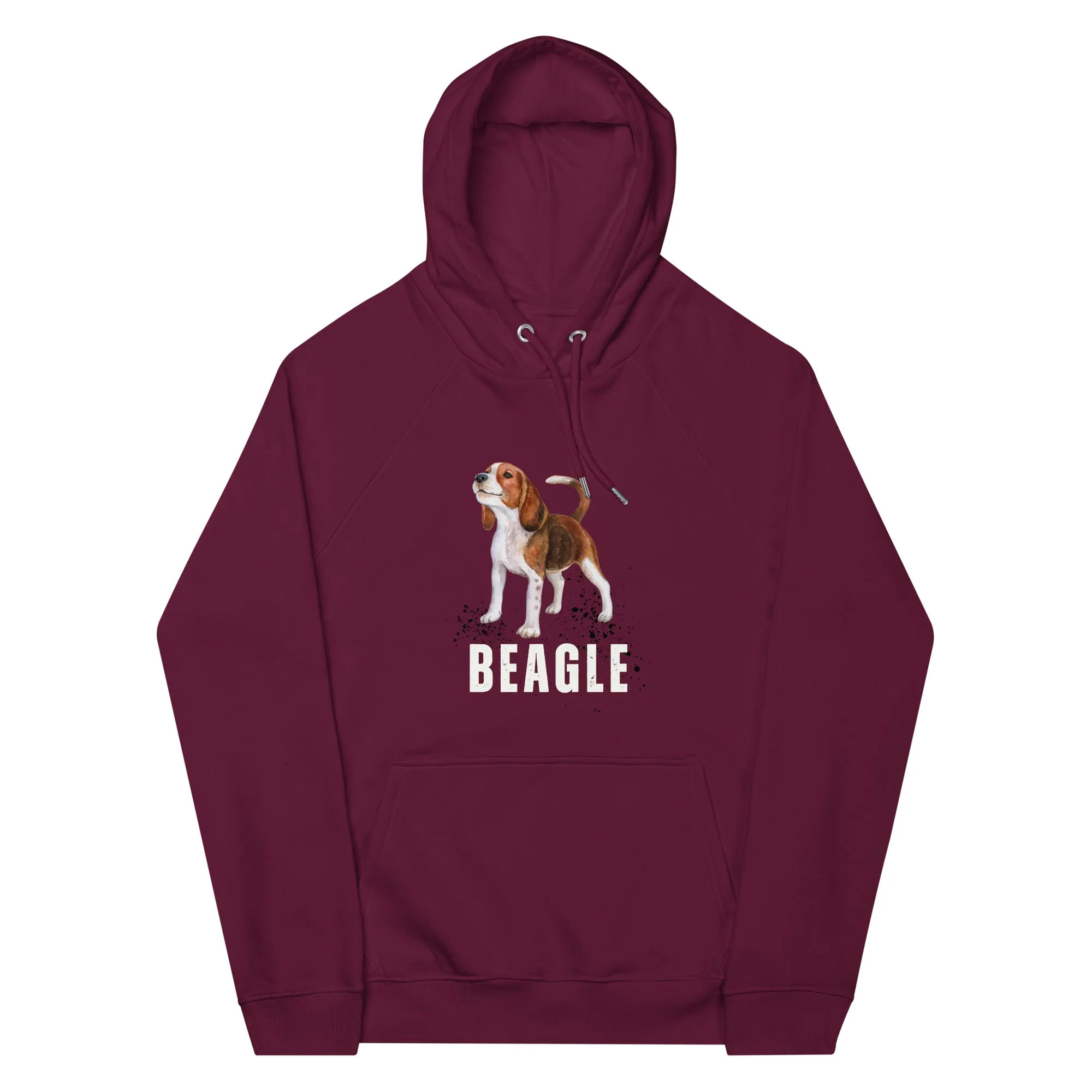 Beagle love, Unisex eco raglan hoodie