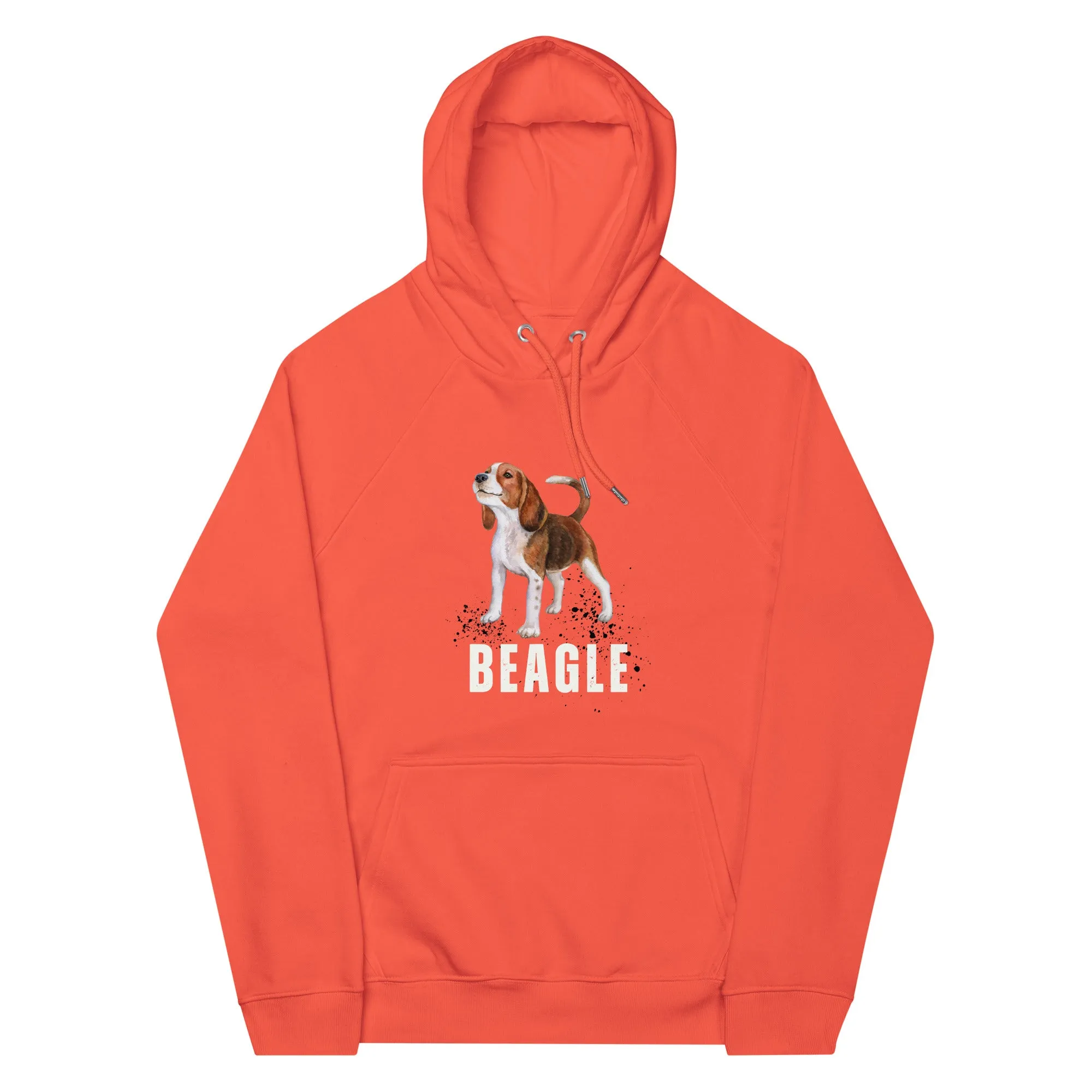 Beagle love, Unisex eco raglan hoodie