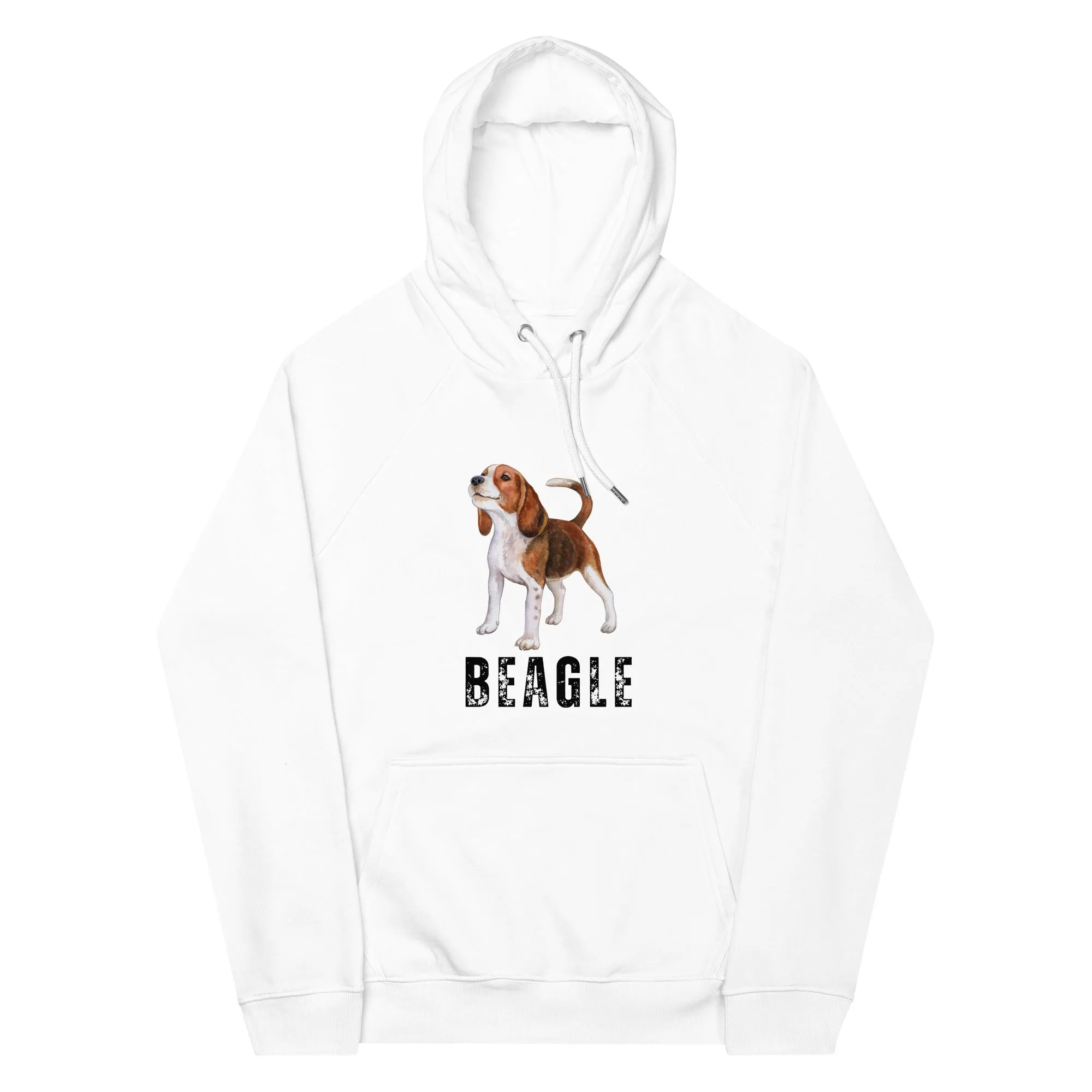 Beagle love, Unisex eco raglan hoodie