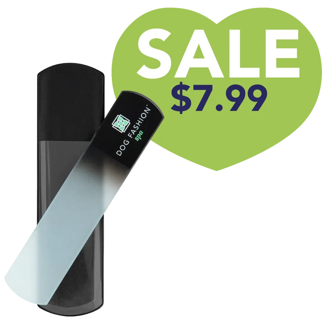 Black Glass Nail File by Dog Fashion Spa