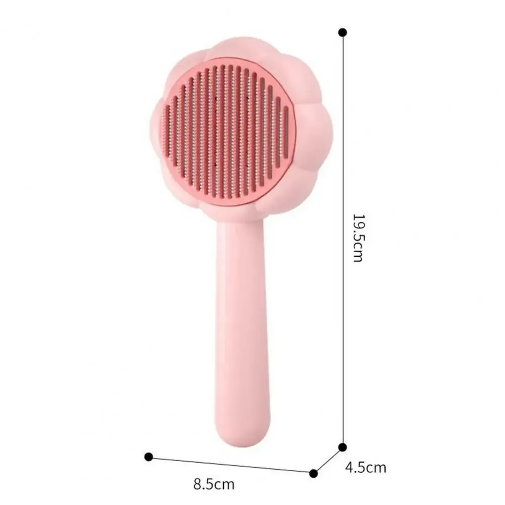 Cat Grooming Brush | Deep Hair Removal with Comfortable Bristles & One-Click Cleaning