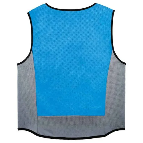 Chill-its 6667 Wet Evaporative Pva Cooling Vest With Zipper, Pva, 5x-large, Blue, Ships In 1-3 Business Days