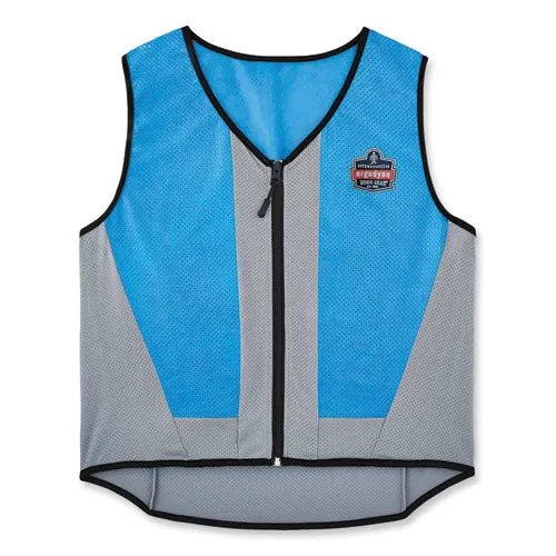 Chill-its 6667 Wet Evaporative Pva Cooling Vest With Zipper, Pva,  X-large, Blue, Ships In 1-3 Business Days