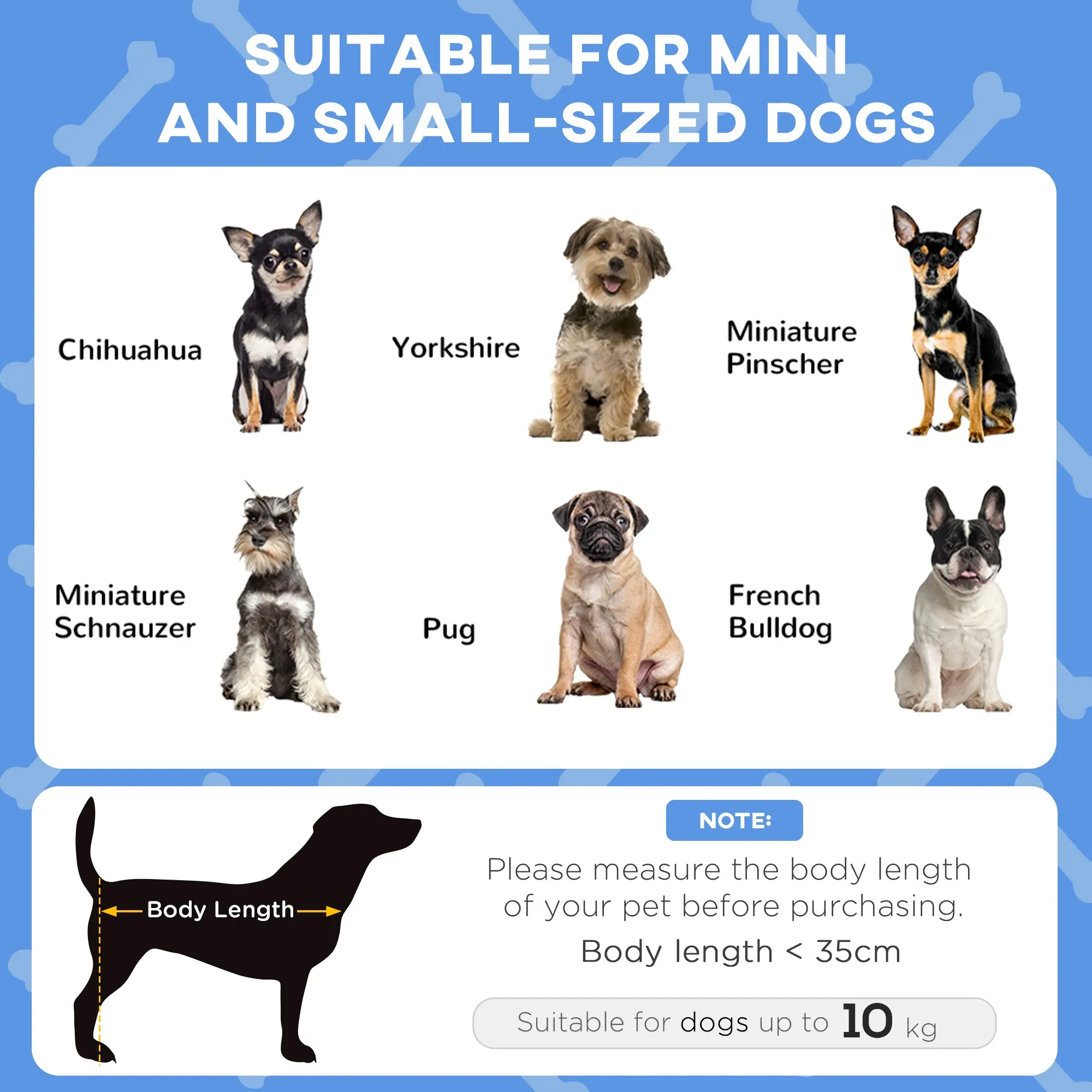 Cooling Raised Pet BedWith Washable Breathable Mesh for Mini Small Dogs 61 x 46 x 63cm - Dark Blue