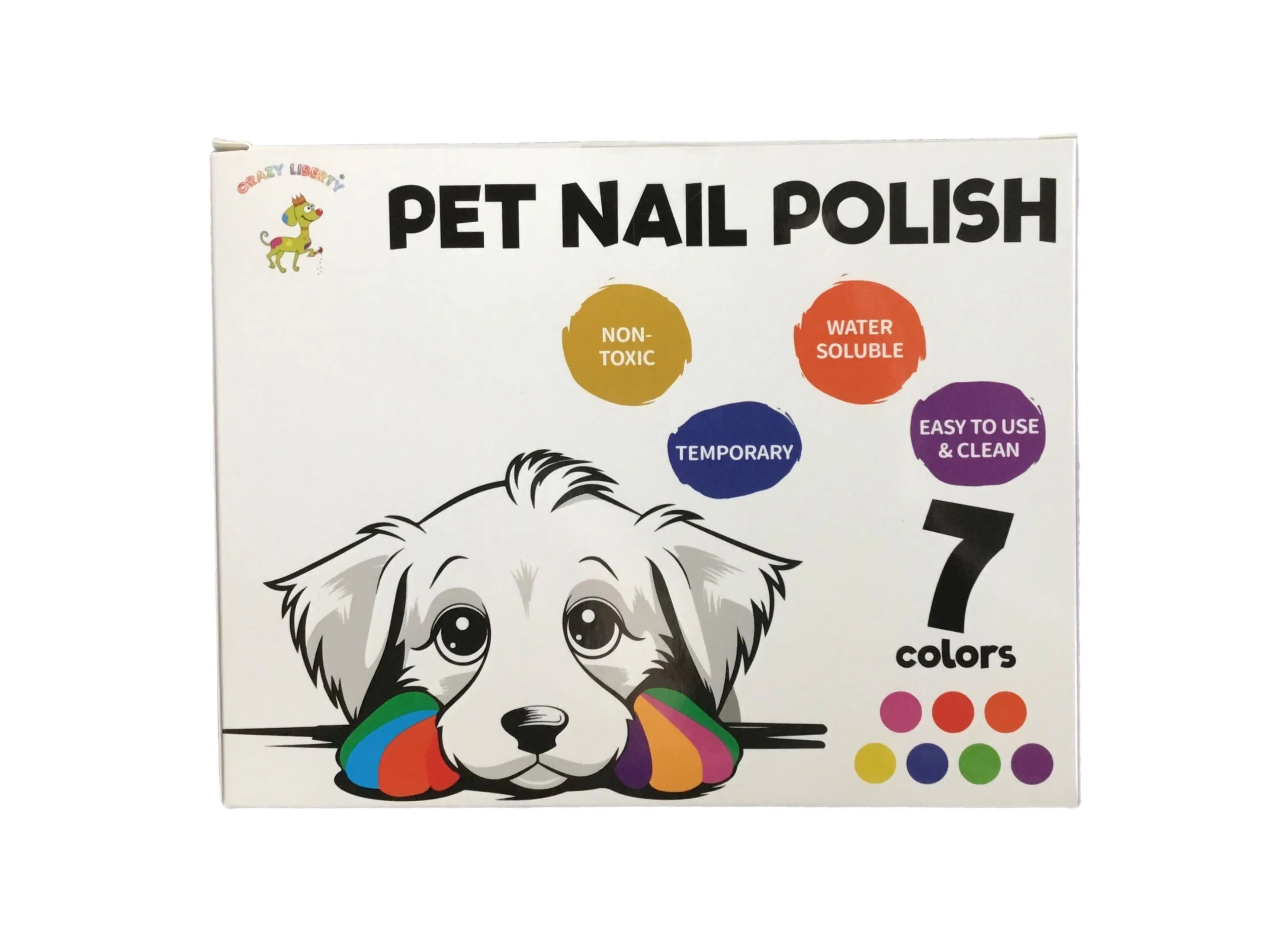 Crazy Liberty Pet Nail Polish Set (7 colors)