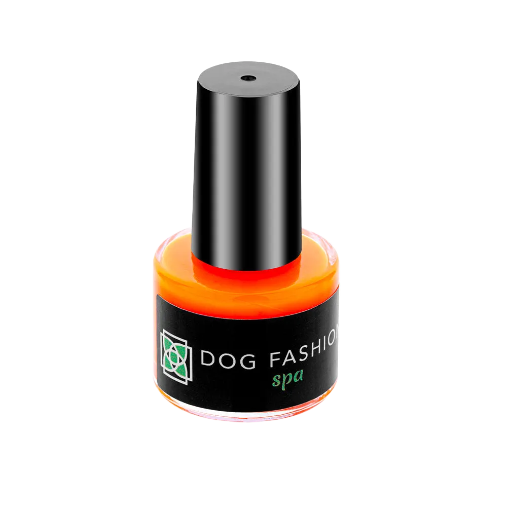 Disco Paw Orange Non-toxic Nail Polish by Dog Fashion Spa