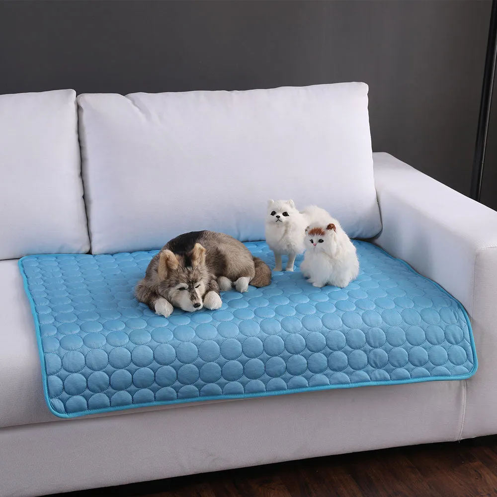 Dog Cooling Mat Summer Pad Mat For Dogs Cat Breathable Blanket Cat Ice