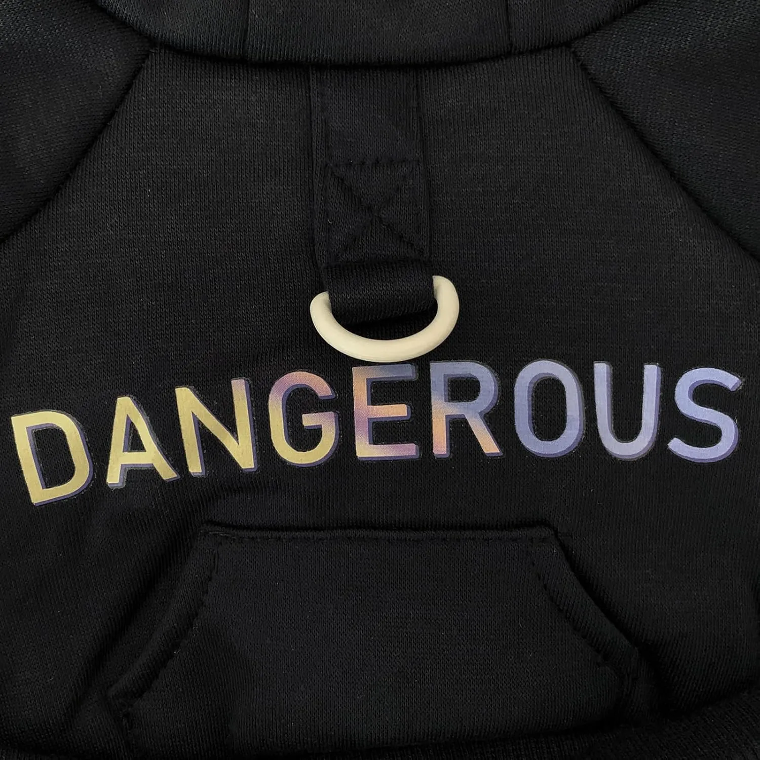 Dog Hoodie with Pocket - Fleece Sweater & Jumpsuit for Small to XL Dogs & Cats - Black