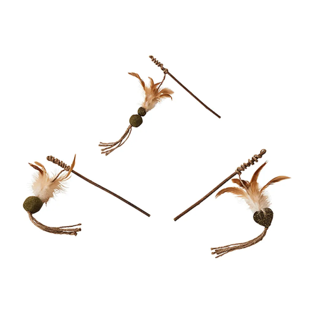 Ethical Spot Naturals Silvervine Teaser Wand Toy For Cat (Assorted)