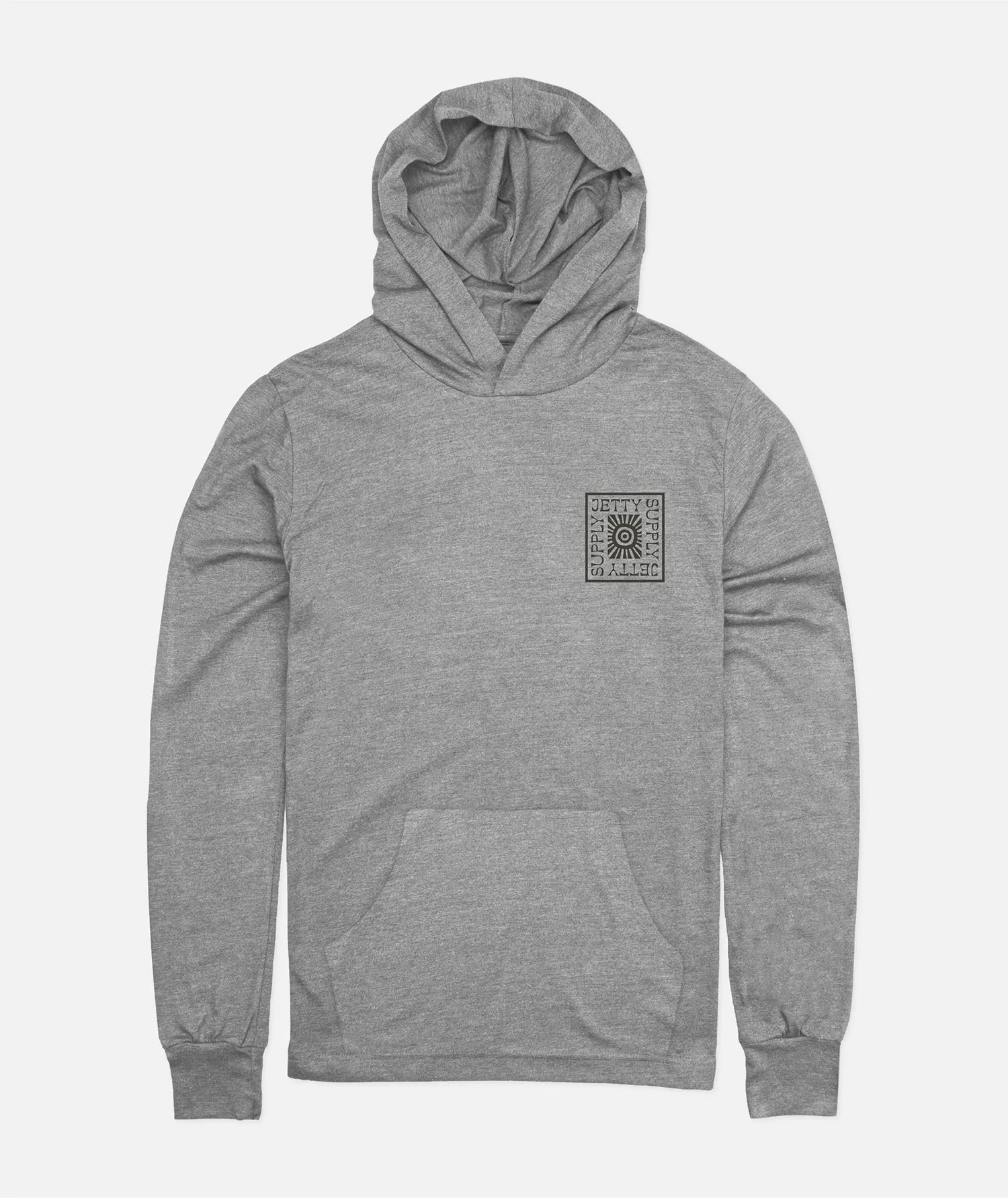 Glyph Hooded LST - Heather Grey