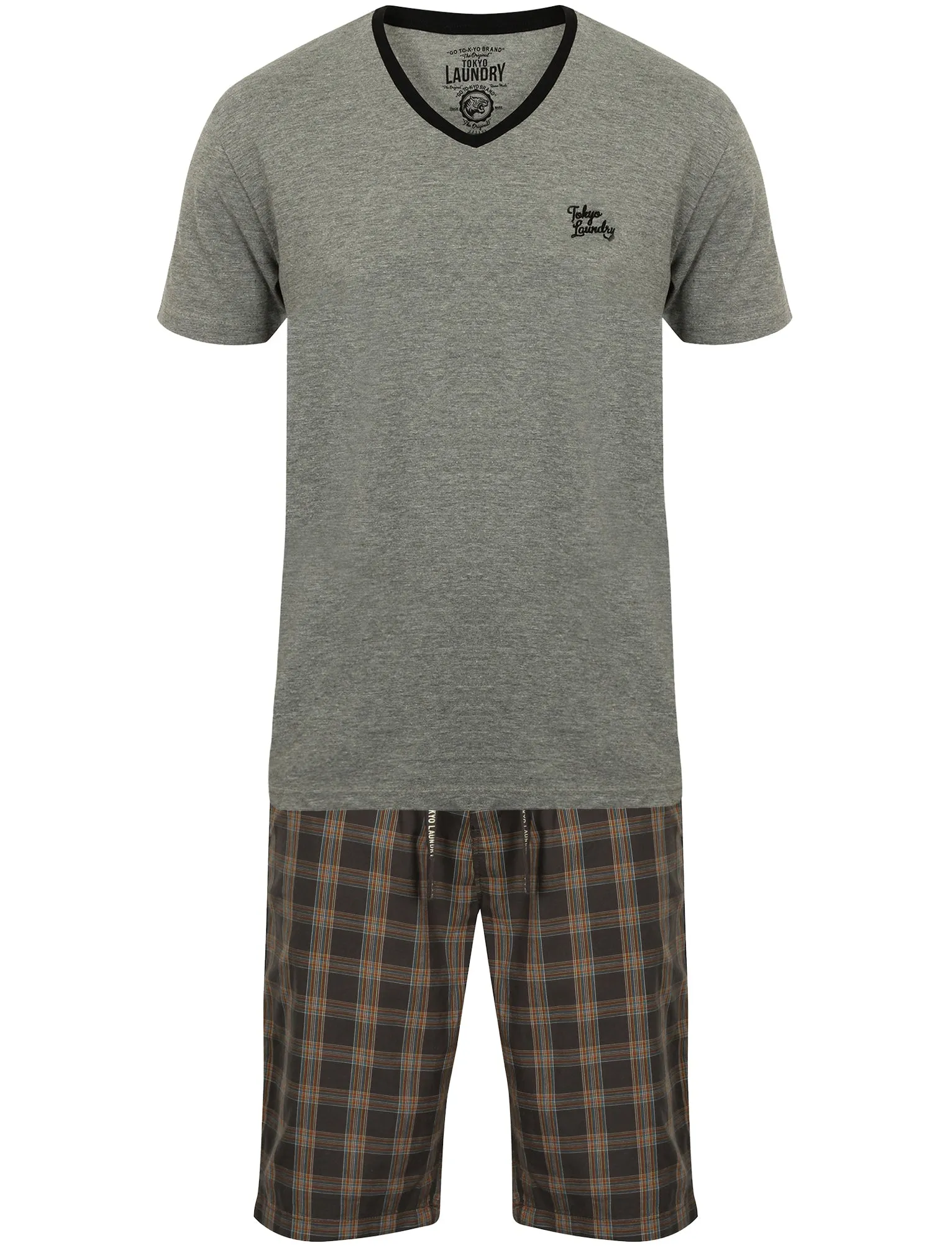 Goodman 2pc Lounge Set in Mid Grey Marl - Tokyo Laundry