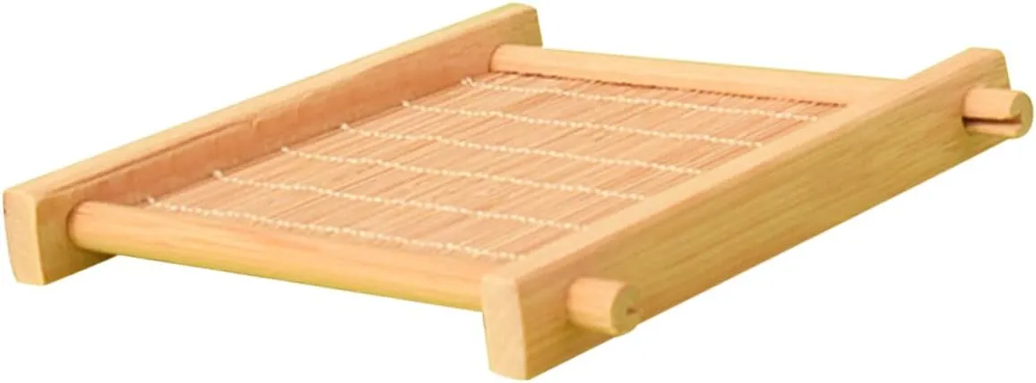 HANABASS Hamster Bed Summer Cooling Pad Bamboo Pet Mat Rat Nest Smooth Surface for Comfortable Rest