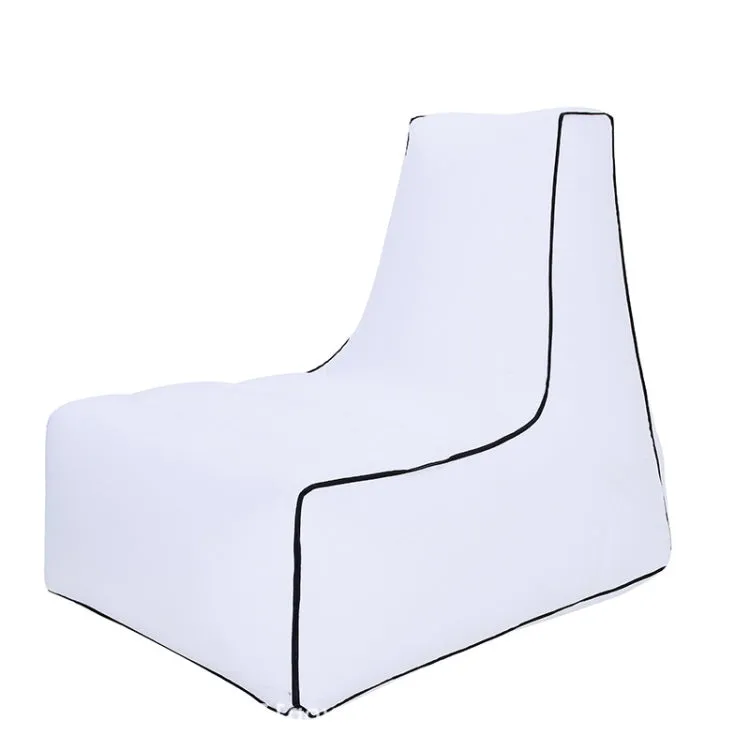 Inflatable Sofa Bed for Camping, Fishing, and Beach, Portable Folding Air Sofa, 27.6 x 25.6 x 23.6 inches (White)