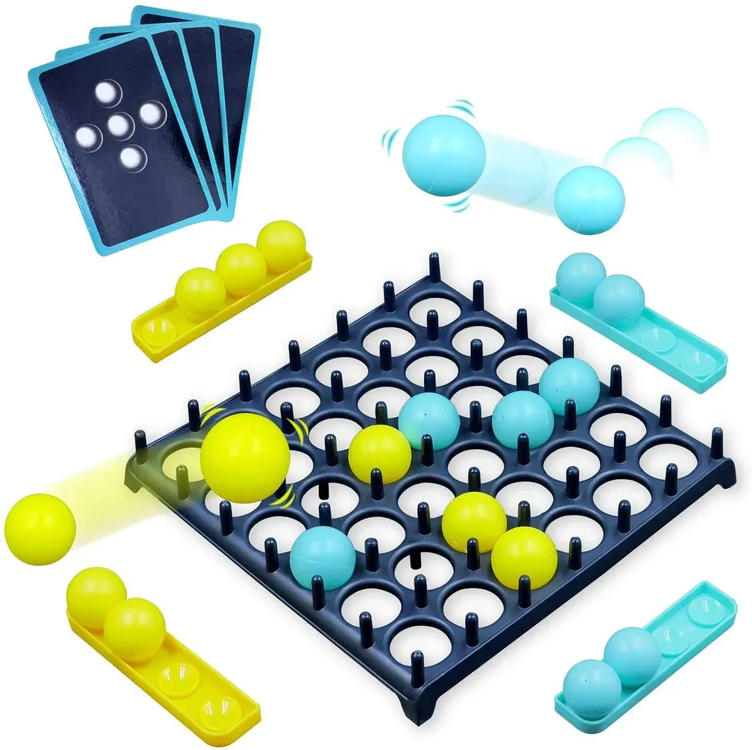 Jumping Ball Tabletop Game - Jump and Connect Board Games for Adults and Kids