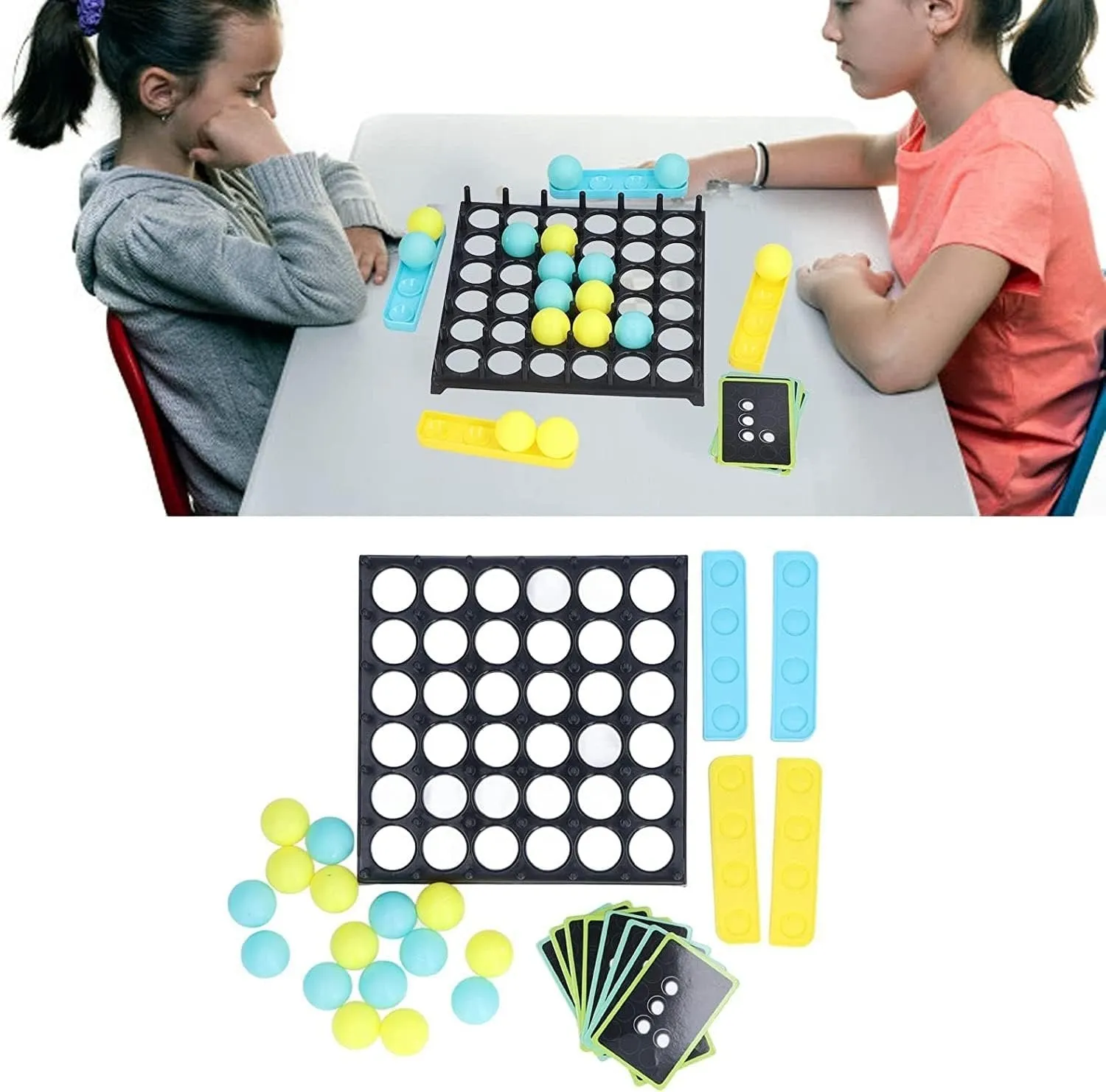Jumping Ball Tabletop Game - Jump and Connect Board Games for Adults and Kids