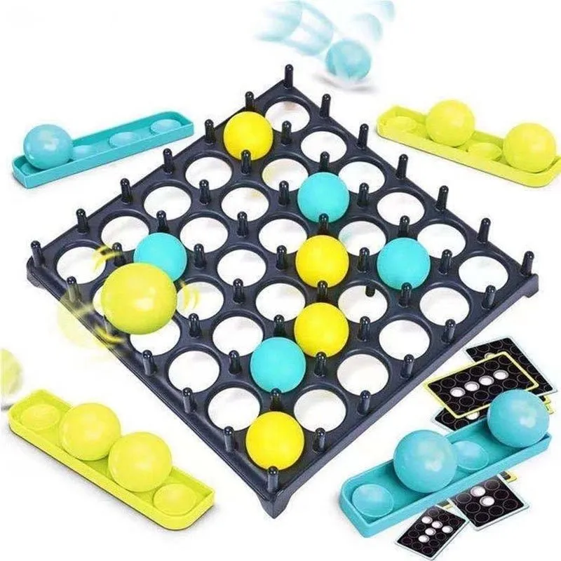 Jumping Ball Tabletop Game - Jump and Connect Board Games for Adults and Kids