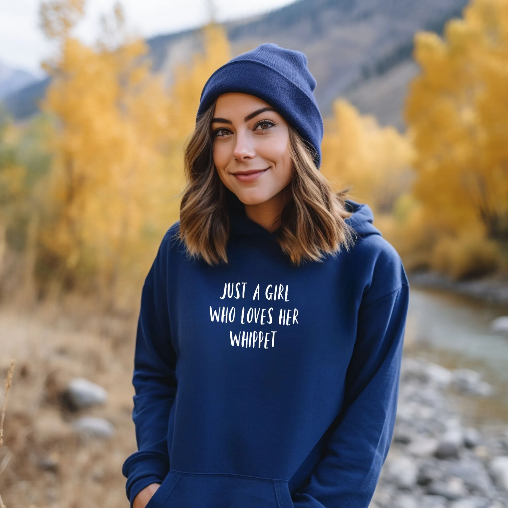 Just A Girl Hoodie - Personalise with ANY Dog Breed - Unisex Oversized Hoodie