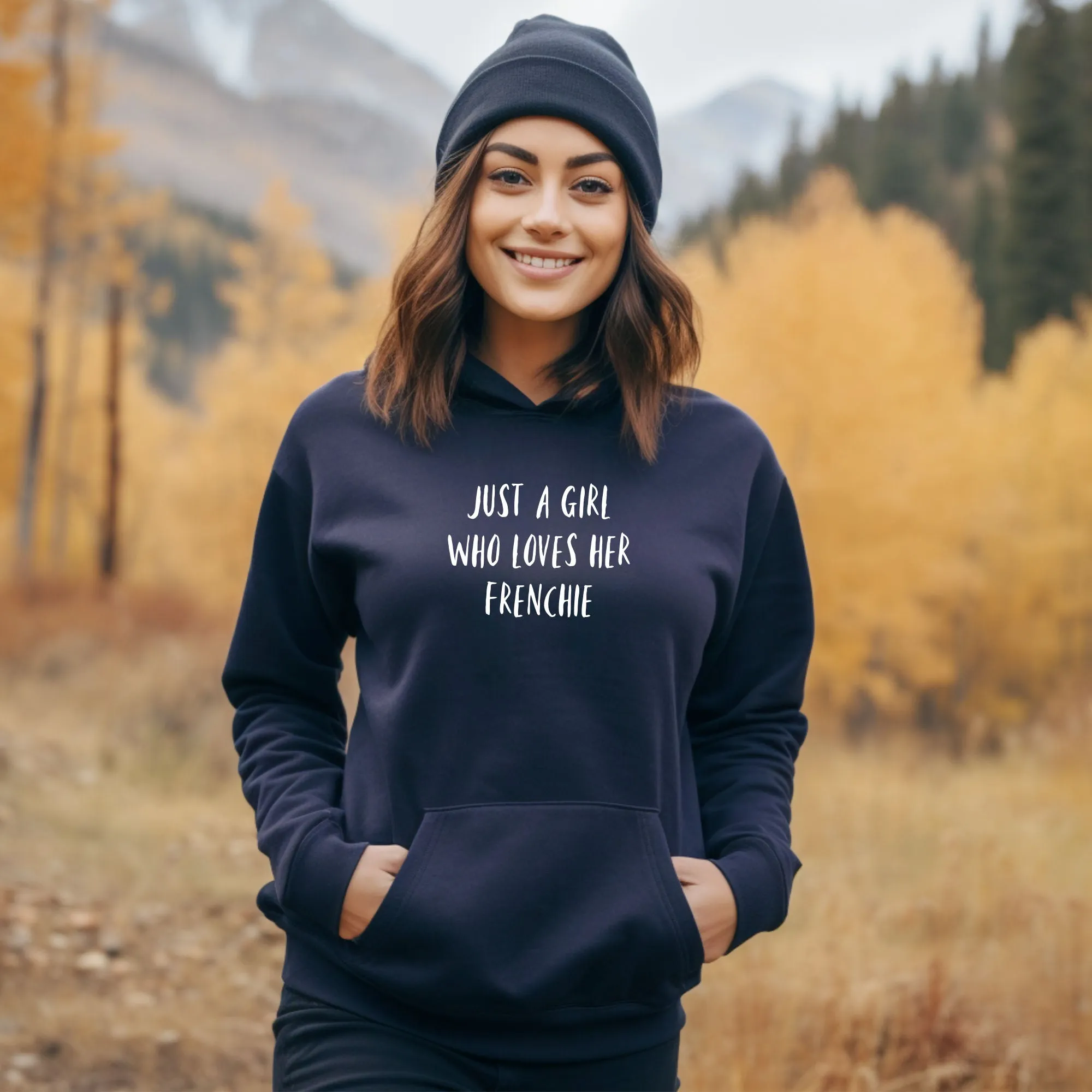 Just A Girl Hoodie - Personalise with ANY Dog Breed - Unisex Oversized Hoodie