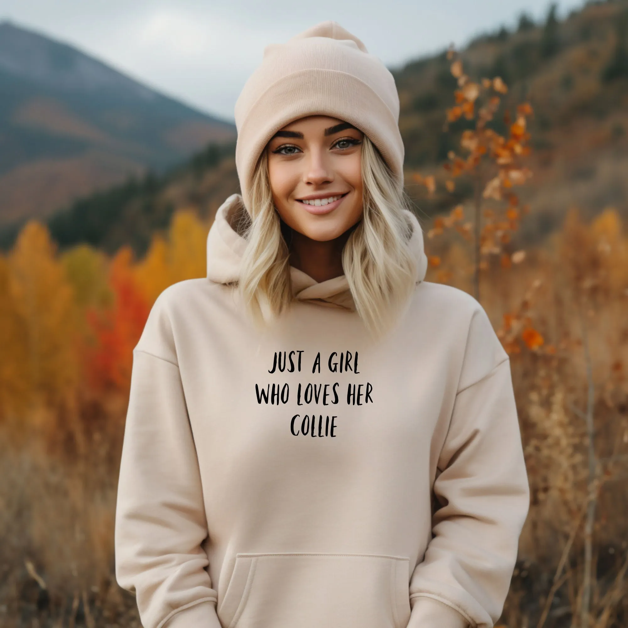 Just A Girl Hoodie - Personalise with ANY Dog Breed - Unisex Oversized Hoodie