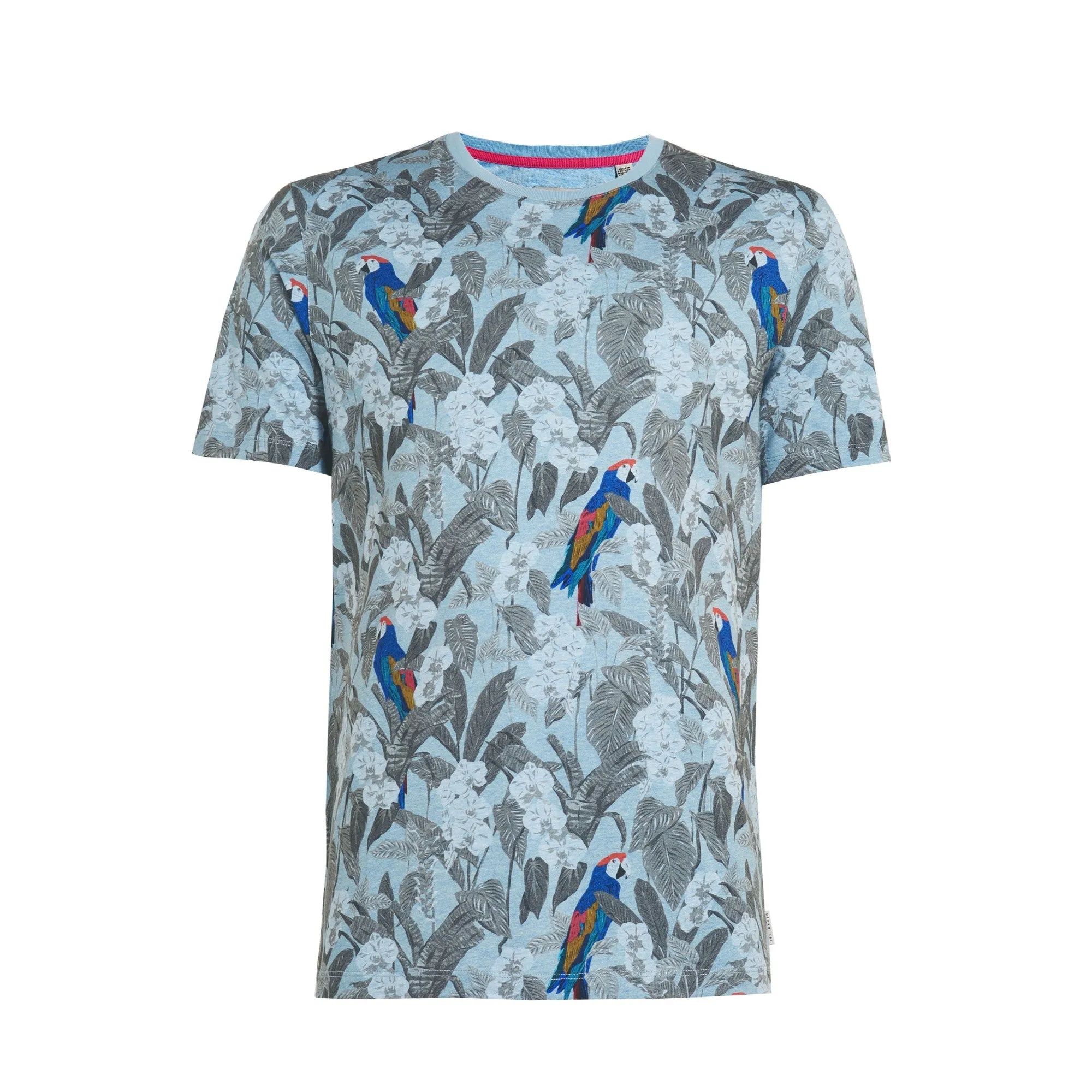 Men Freshte-Ss Printed T-Shirt - Light-Blue