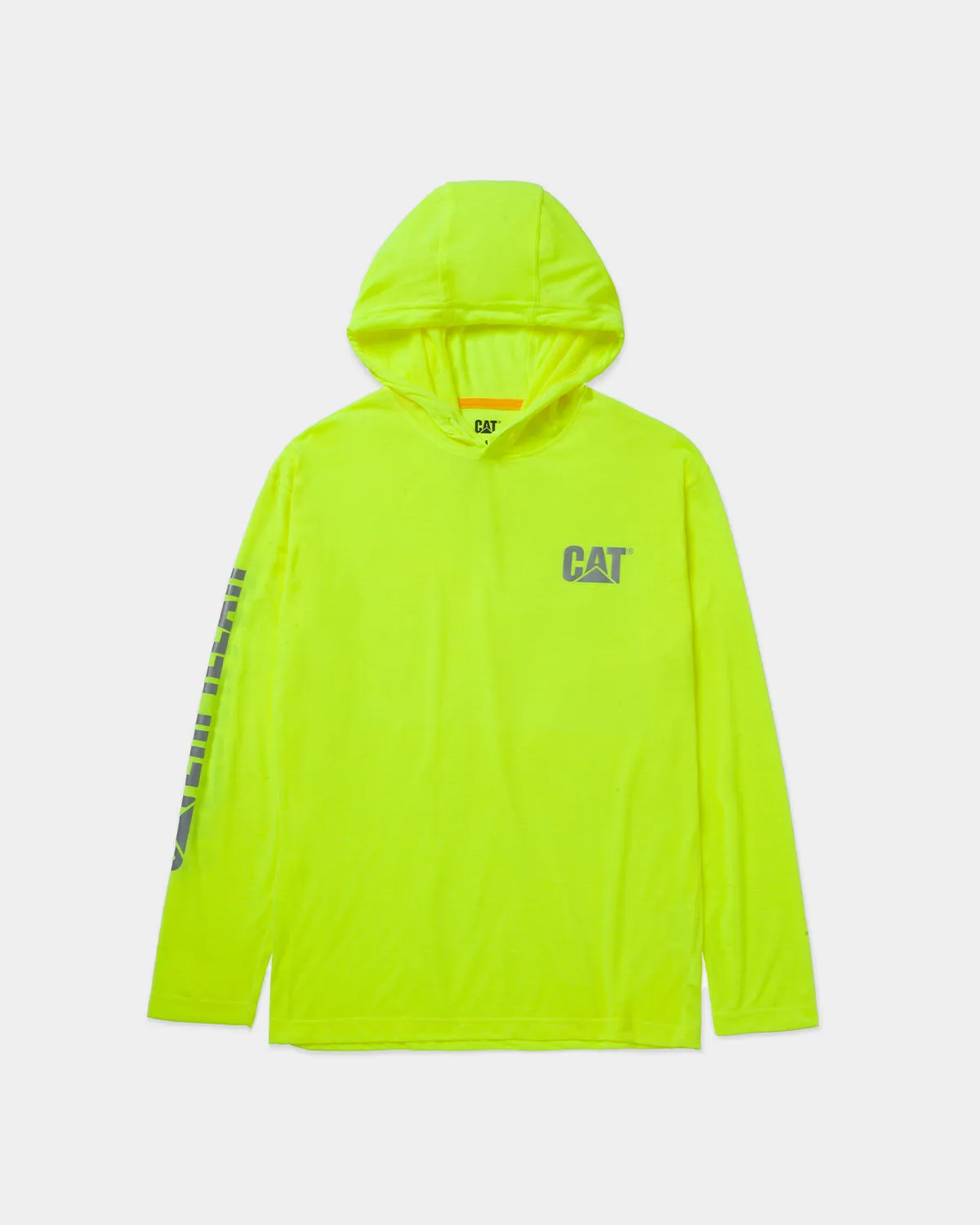 MEN'S HI-VIS UPF HOODED LONG SLEEVE T-SHIRT