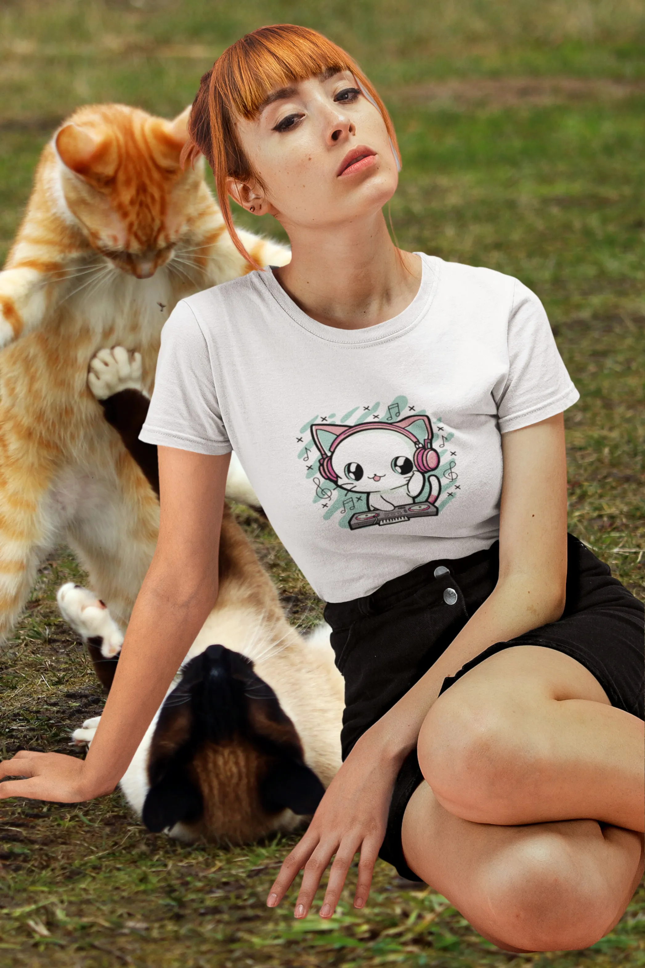 Meow Mix Printed T-shirt for women