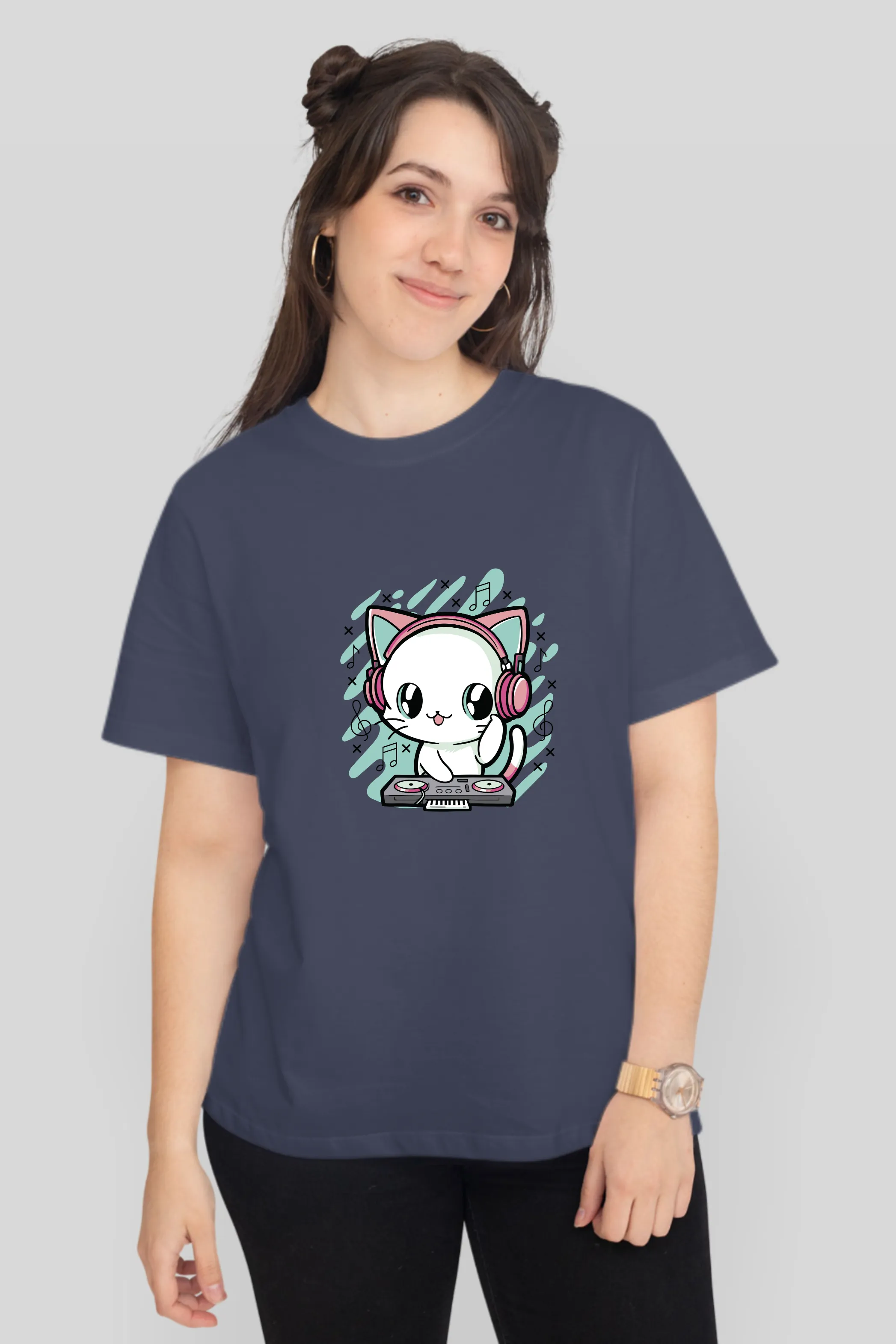 Meow Mix Printed T-shirt for women