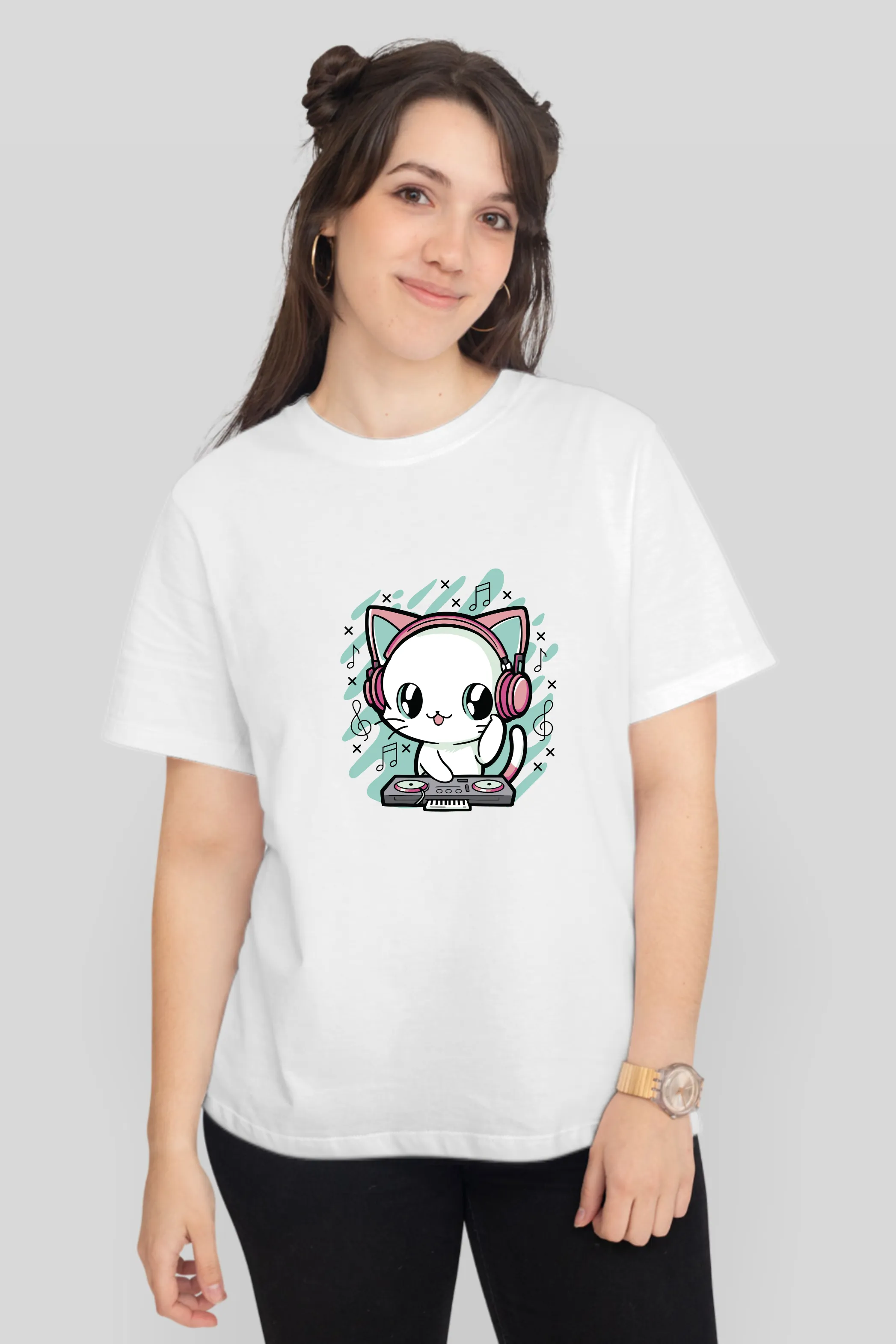 Meow Mix Printed T-shirt for women