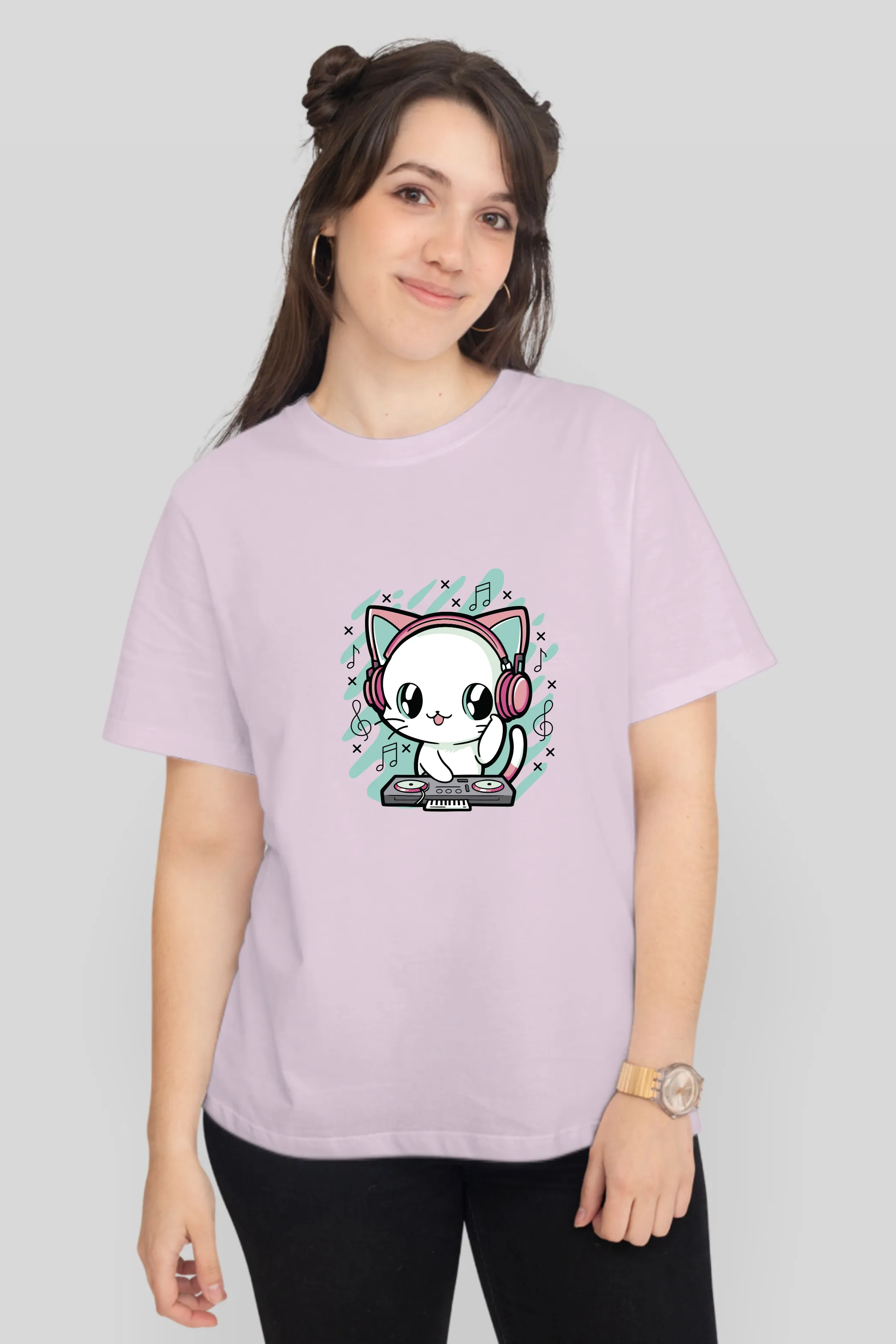 Meow Mix Printed T-shirt for women