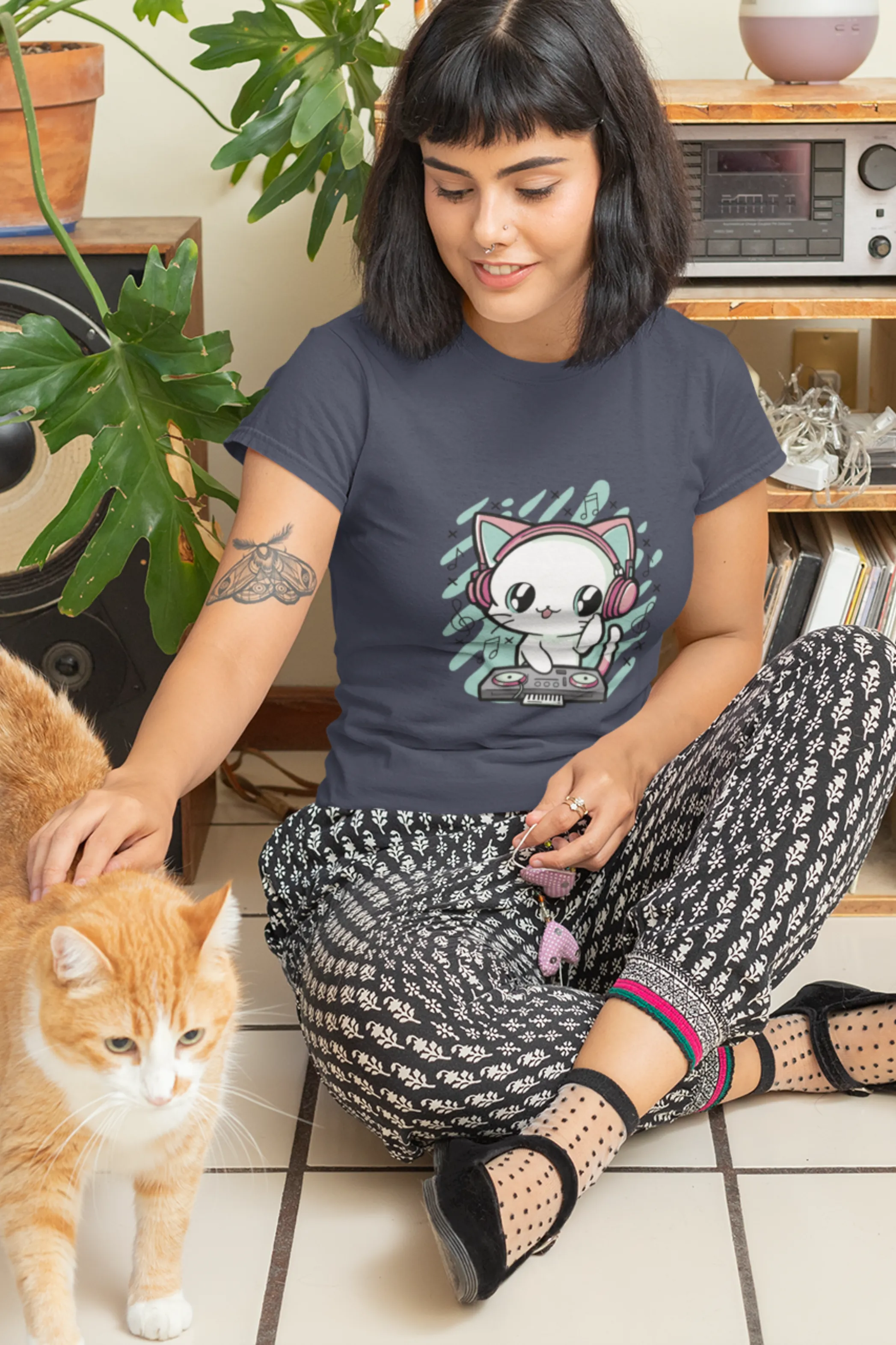 Meow Mix Printed T-shirt for women