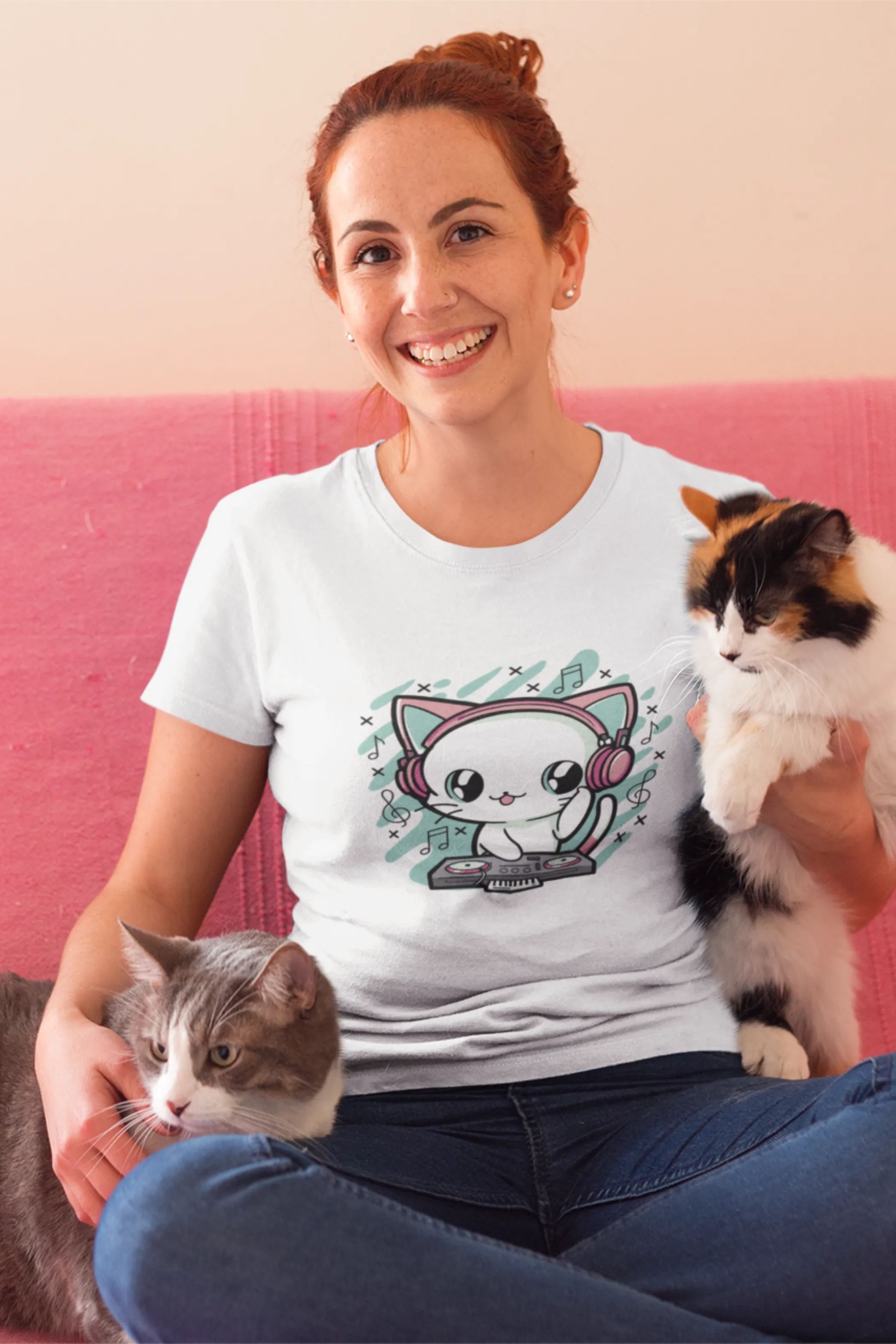 Meow Mix Printed T-shirt for women
