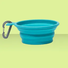 Messy Mutts Collapsible Bowl Blue 3cup
