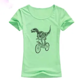 Pastel Jurassic Cycle Dinosaur Graphic T-Shirt 7 Color Options