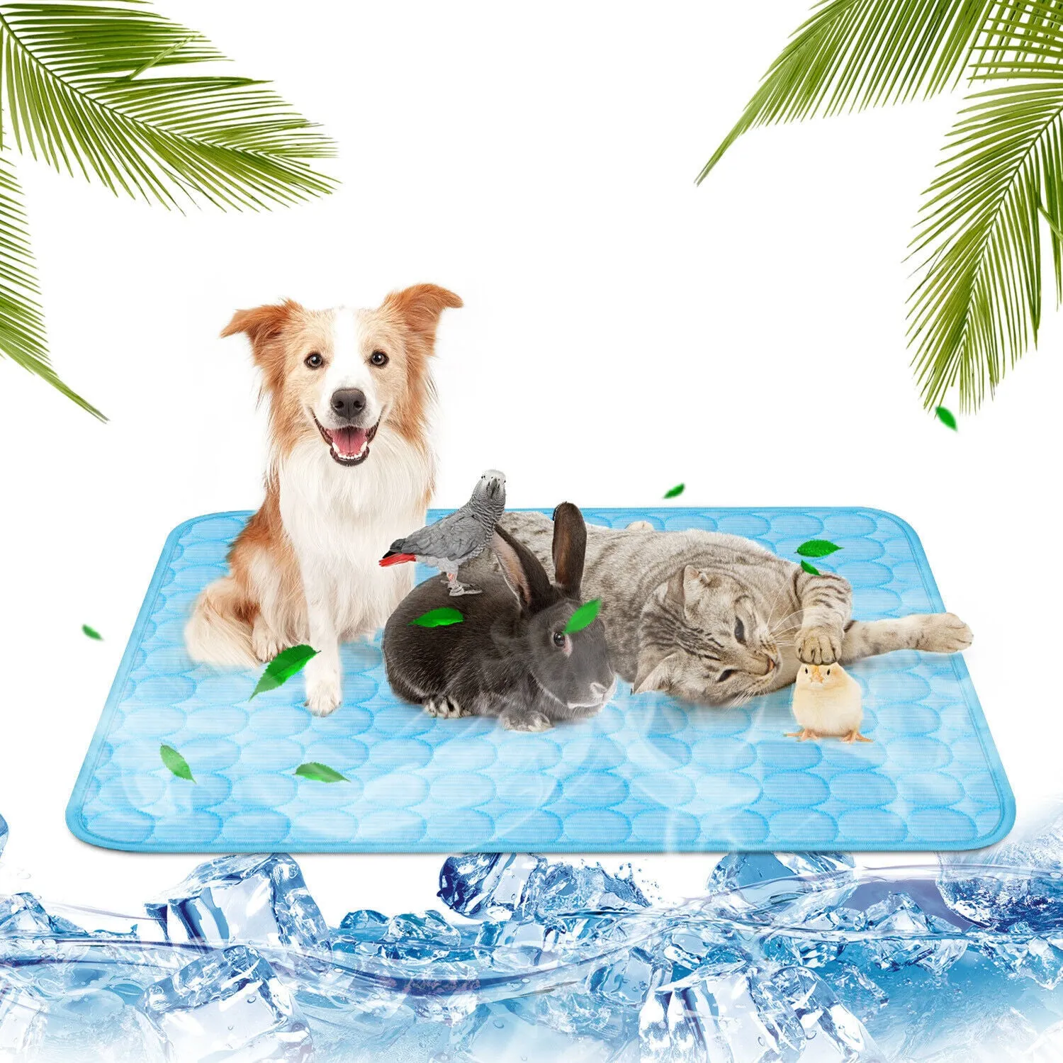 Pet Cooling Mat Cool Pad Cushion Dog Cat Puppy Blanket For Summer Sleeping Bed