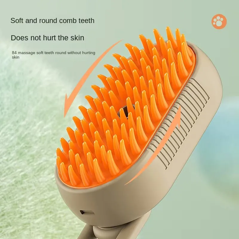 Pet Massage Grooming Brush with Spray Function
