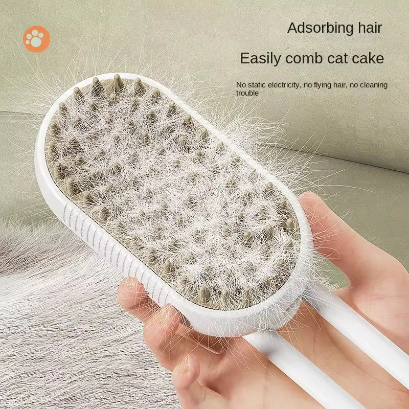 Pet Massage Grooming Brush with Spray Function
