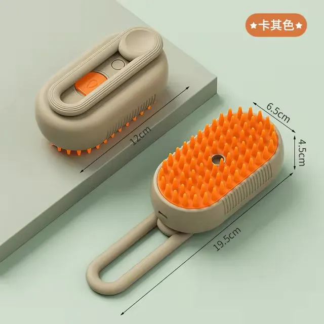 Pet Massage Grooming Brush with Spray Function