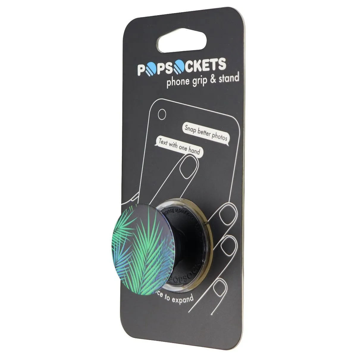 PopSockets Collapsible Grip & Stand for Phones and Tablets - Midnight Palms