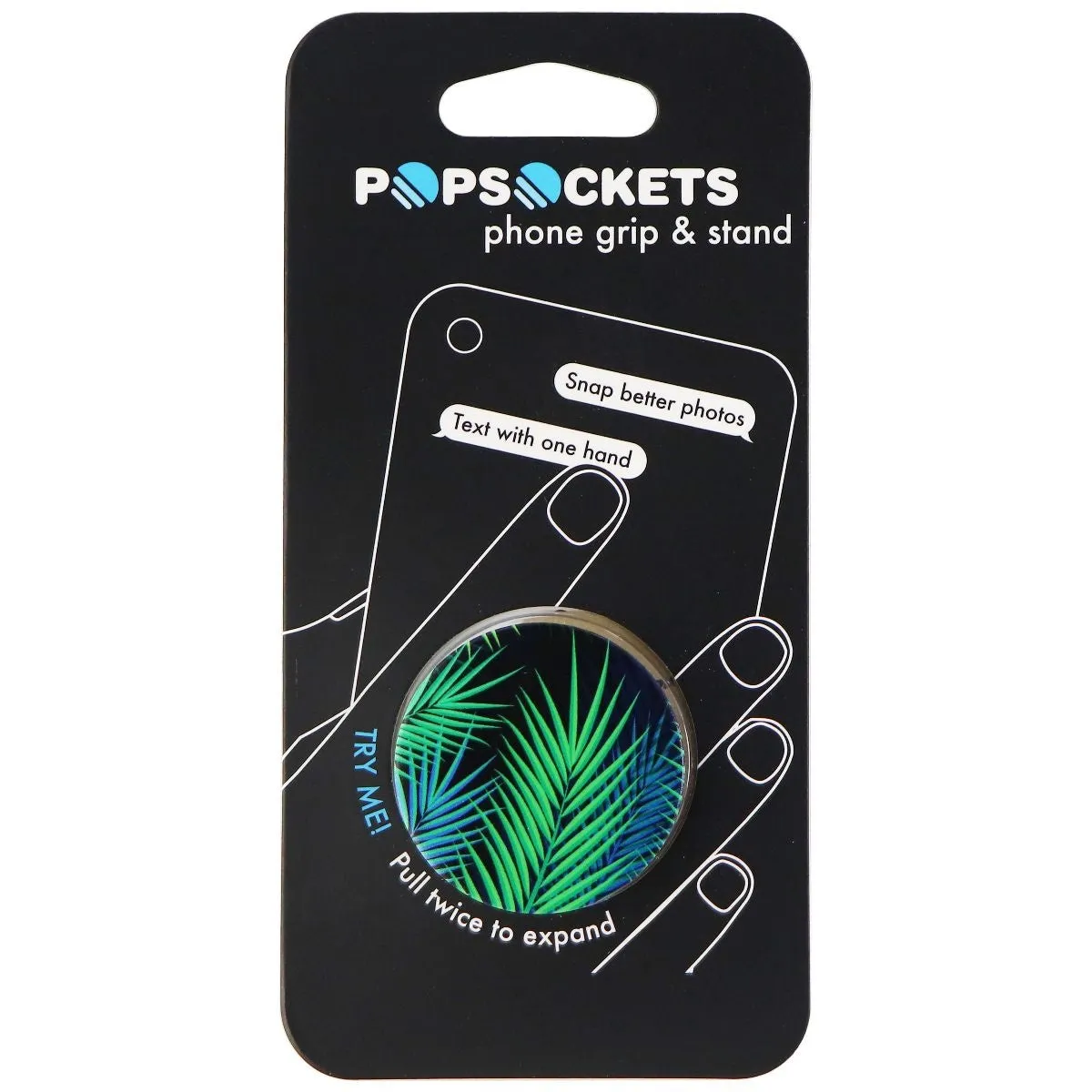 PopSockets Collapsible Grip & Stand for Phones and Tablets - Midnight Palms