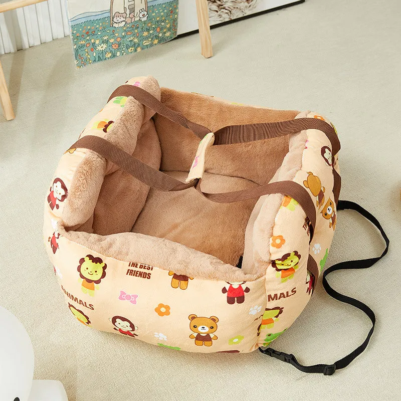 Portable outdoor dual-use warm pet bed for winter