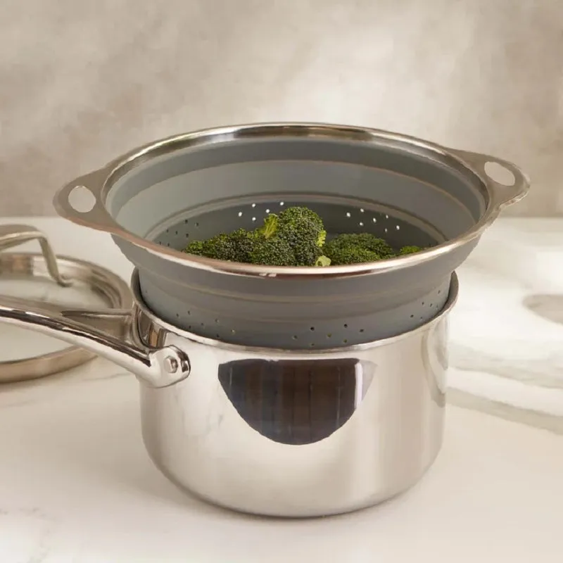 RSVP 9.5" Silcone Collapsible Colander