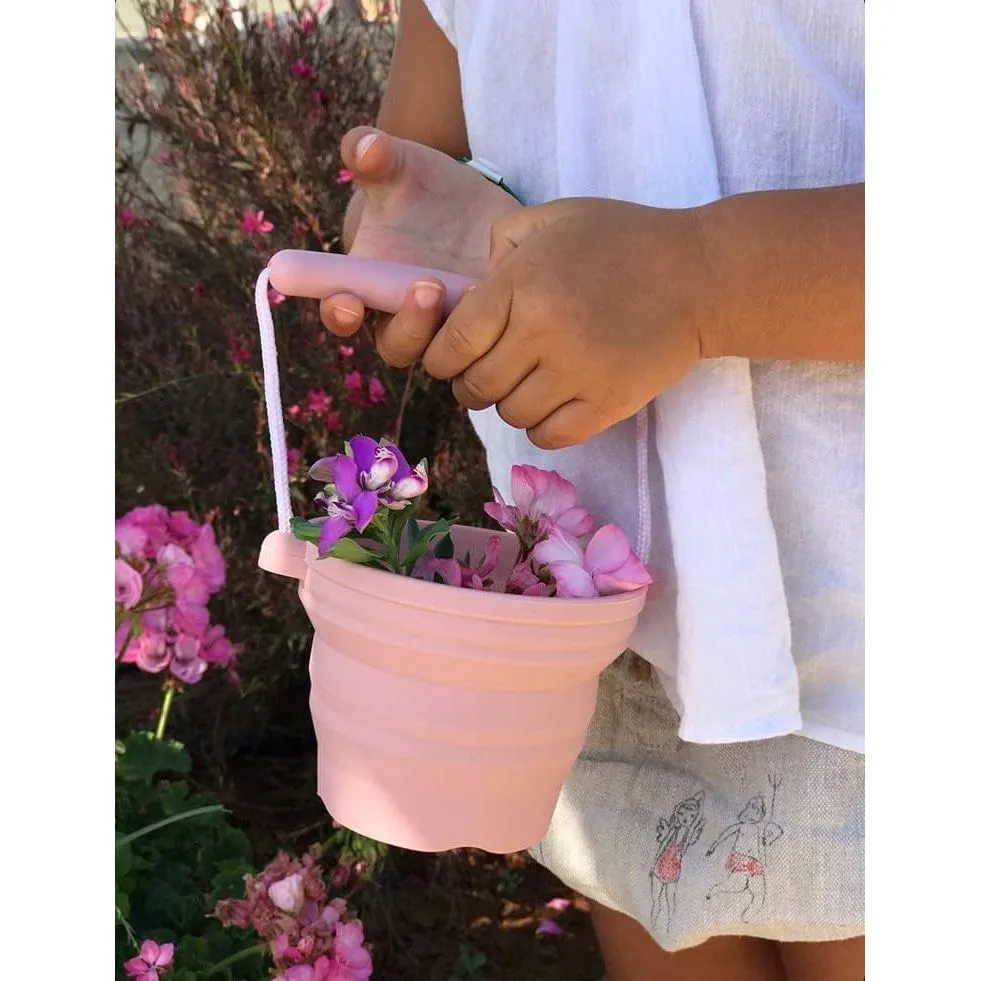 Scrunch Seeding Pot & Shovel -Old Rose